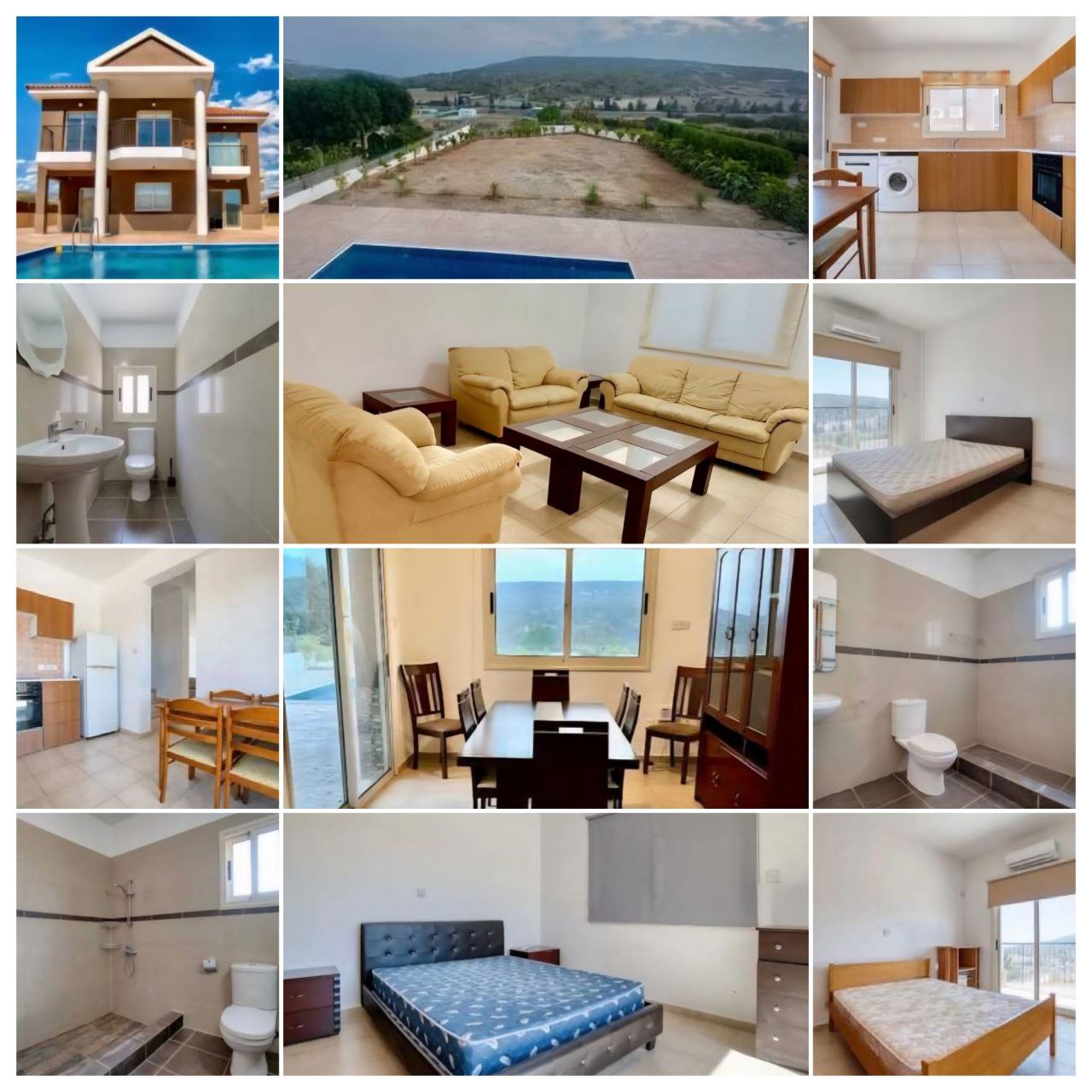 3-спальная вилла в monagroulli, limassol