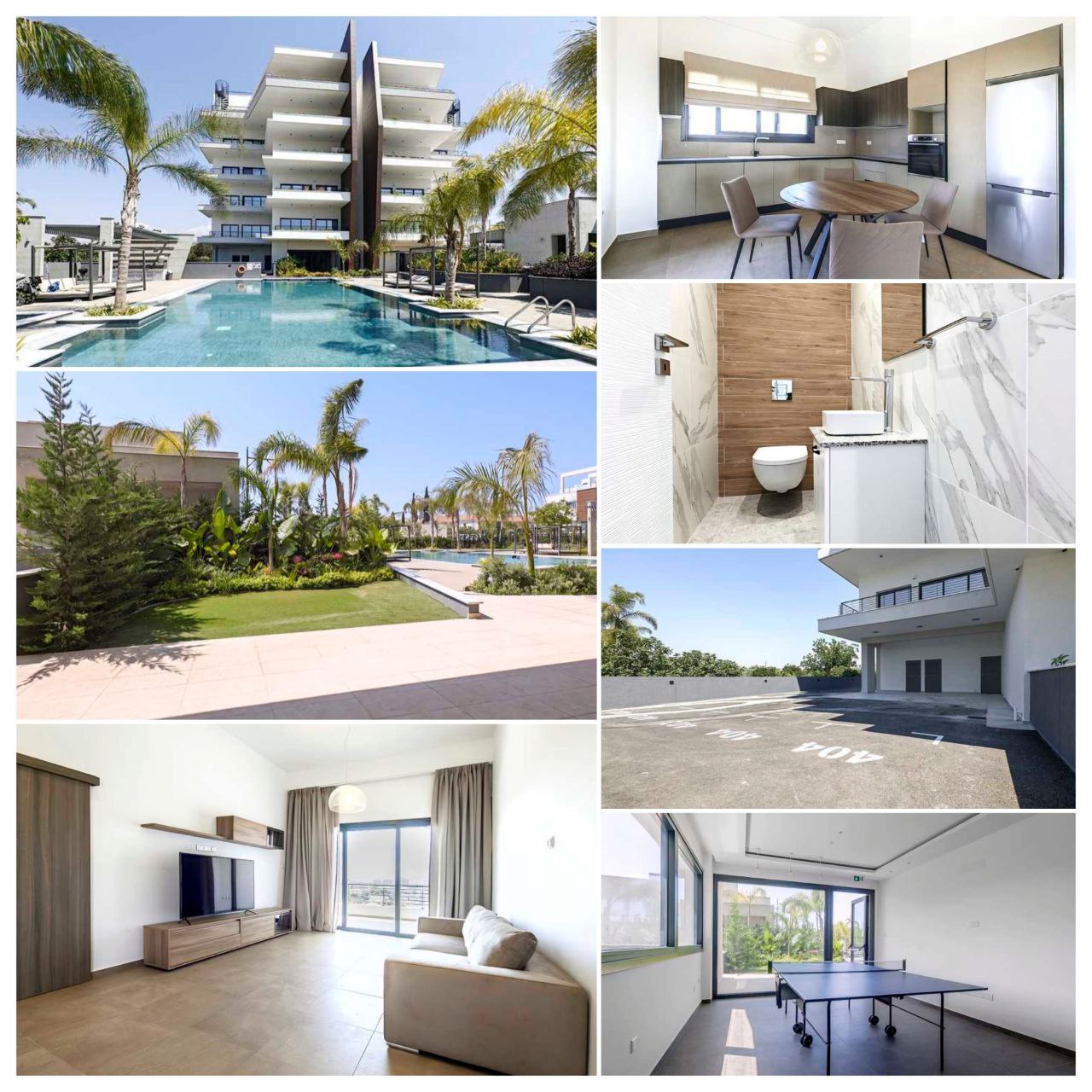 2-спальные апартаменты в germasogeia, limassol