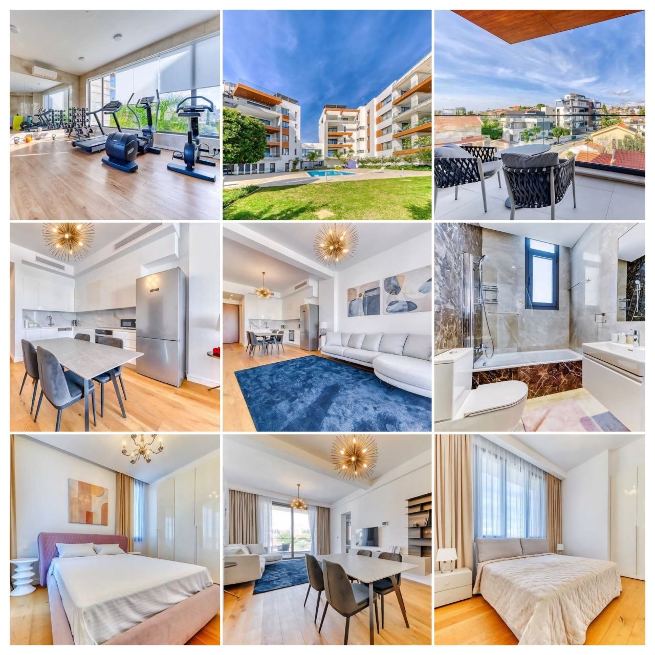 2-спальные апартаменты в germasogeia, limassol