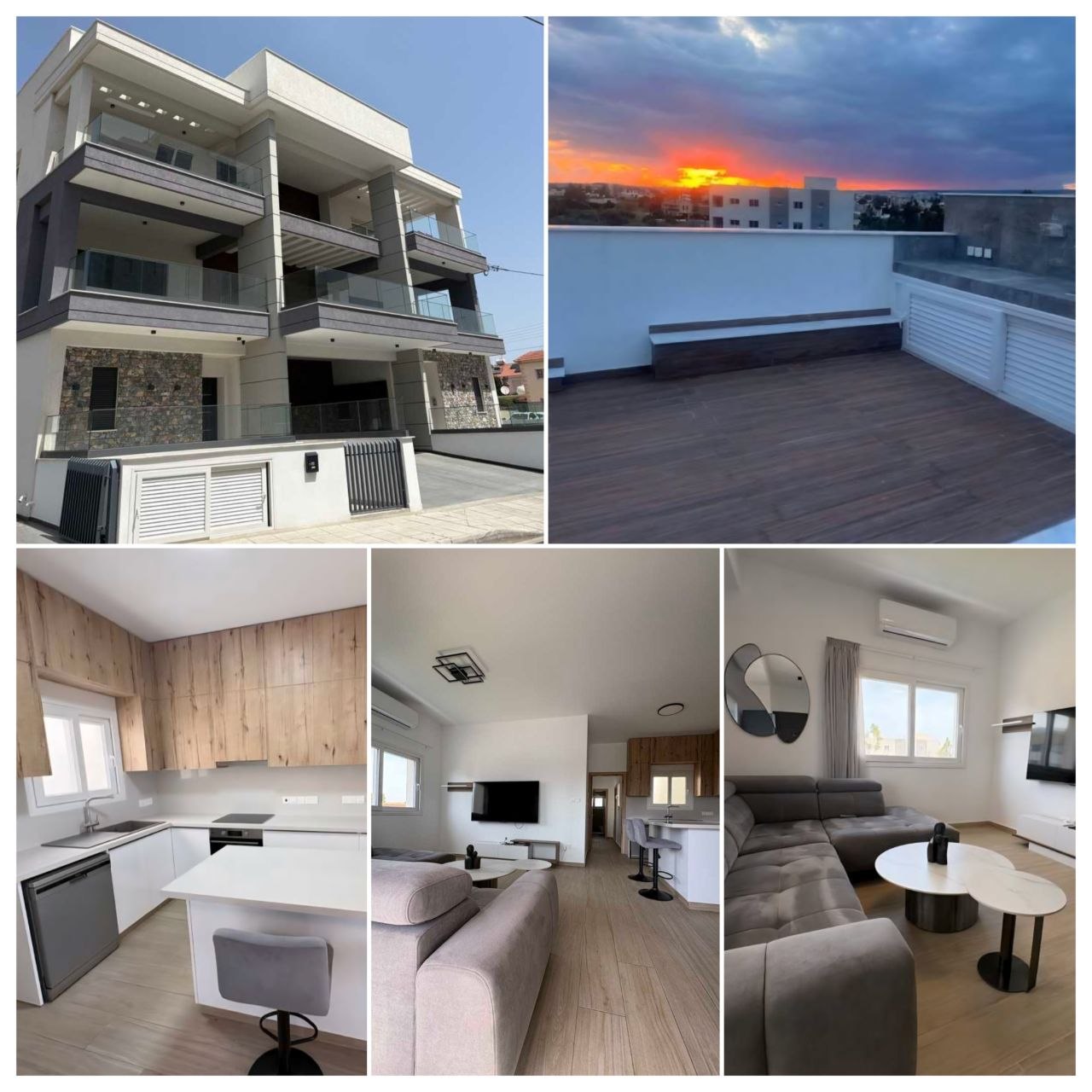 2‑х спальный пентхаус в Като Полемидия, Лимасол