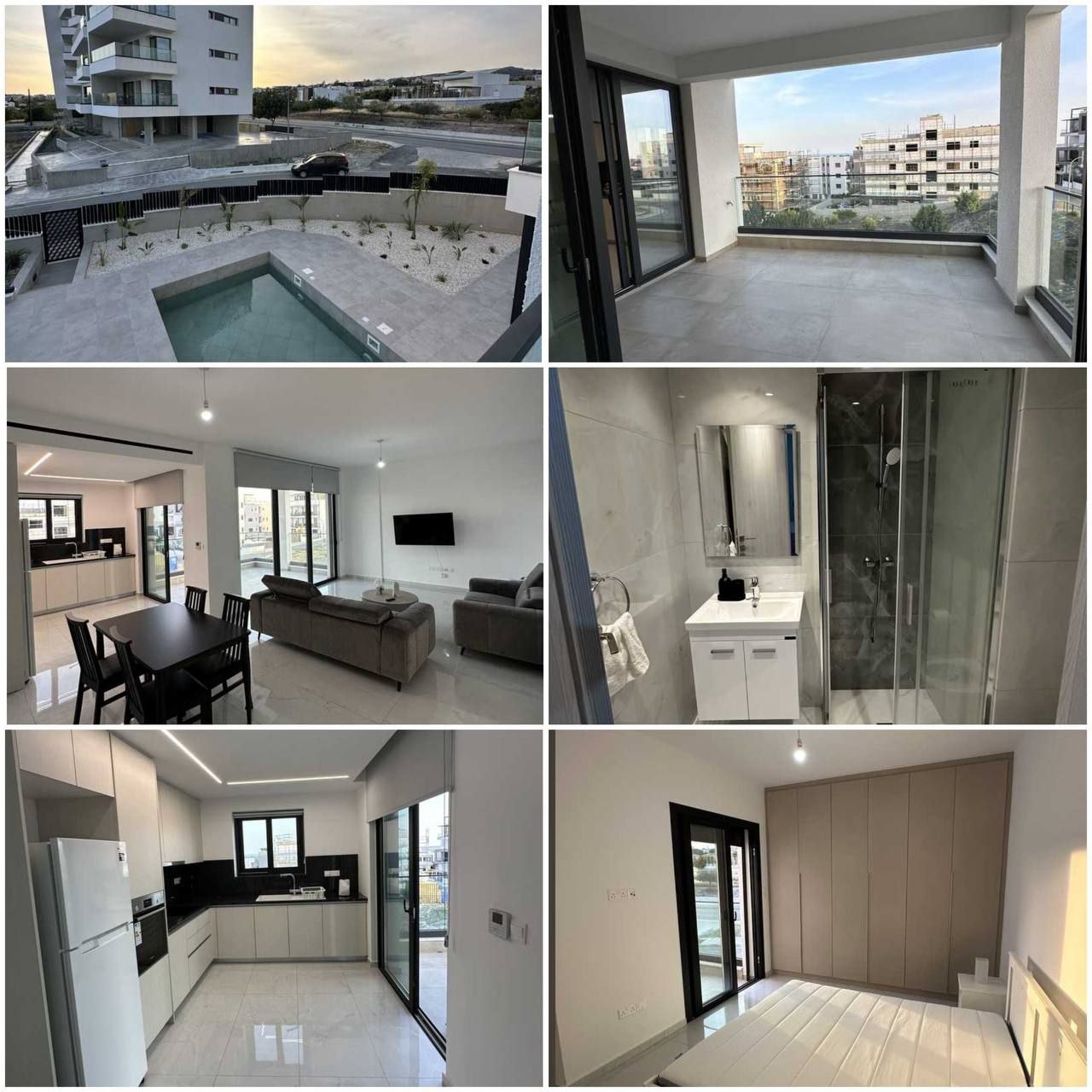 2-спальные апартаменты в germasogeia, limassol