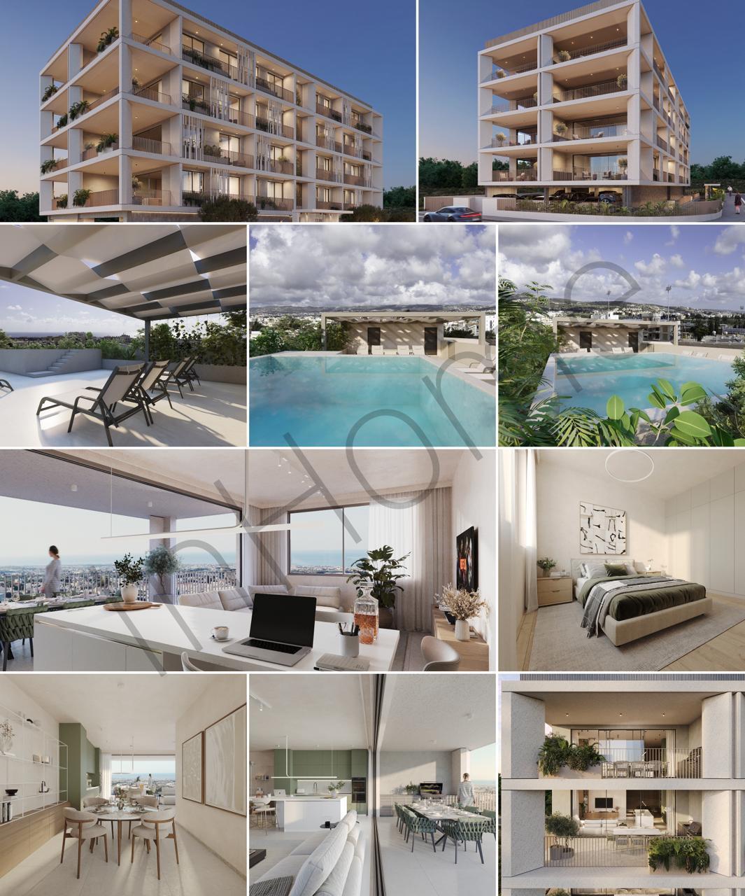 2-спальная квартира в city center, paphos