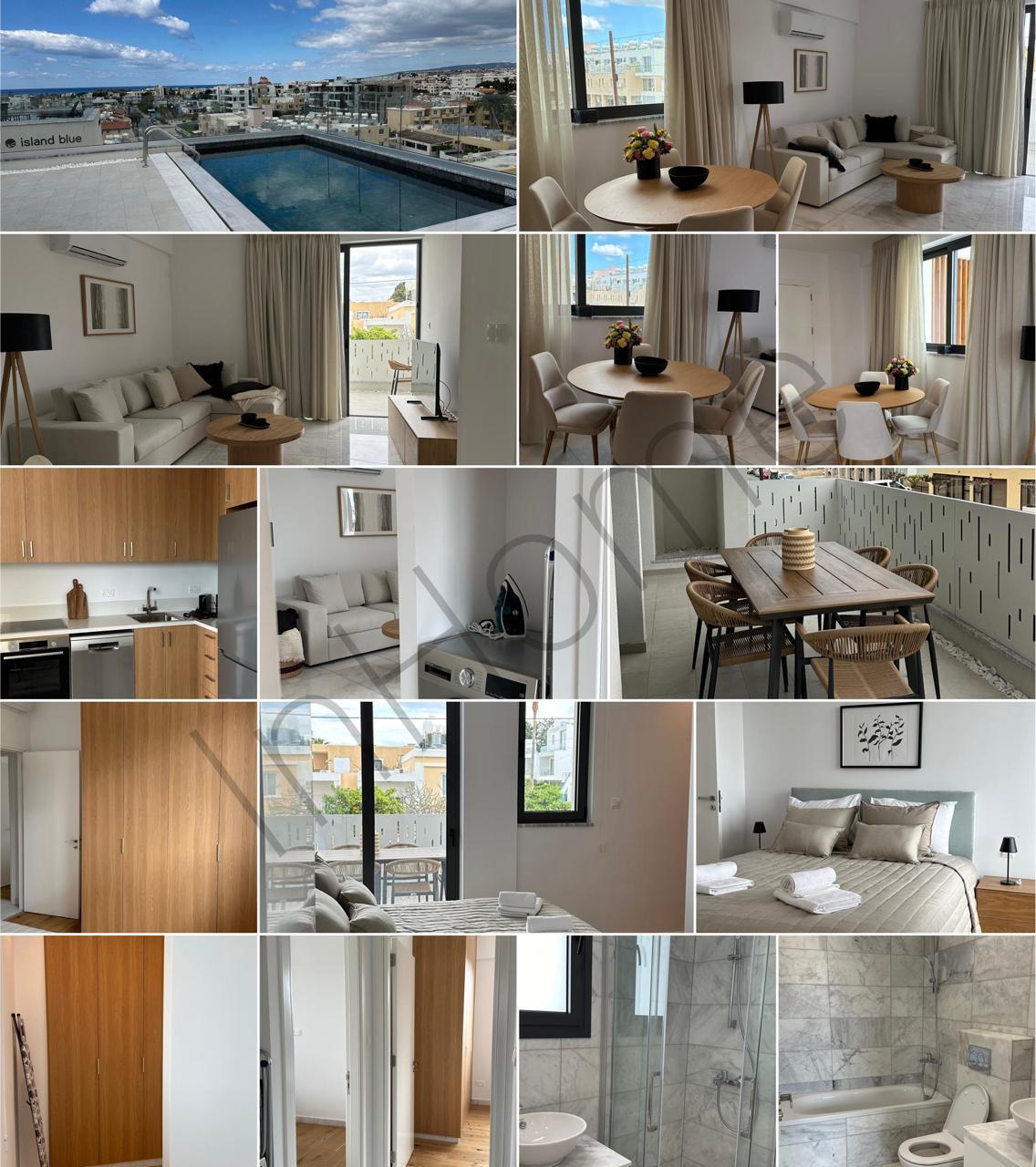 2-спальные апартаменты в kato paphos, paphos