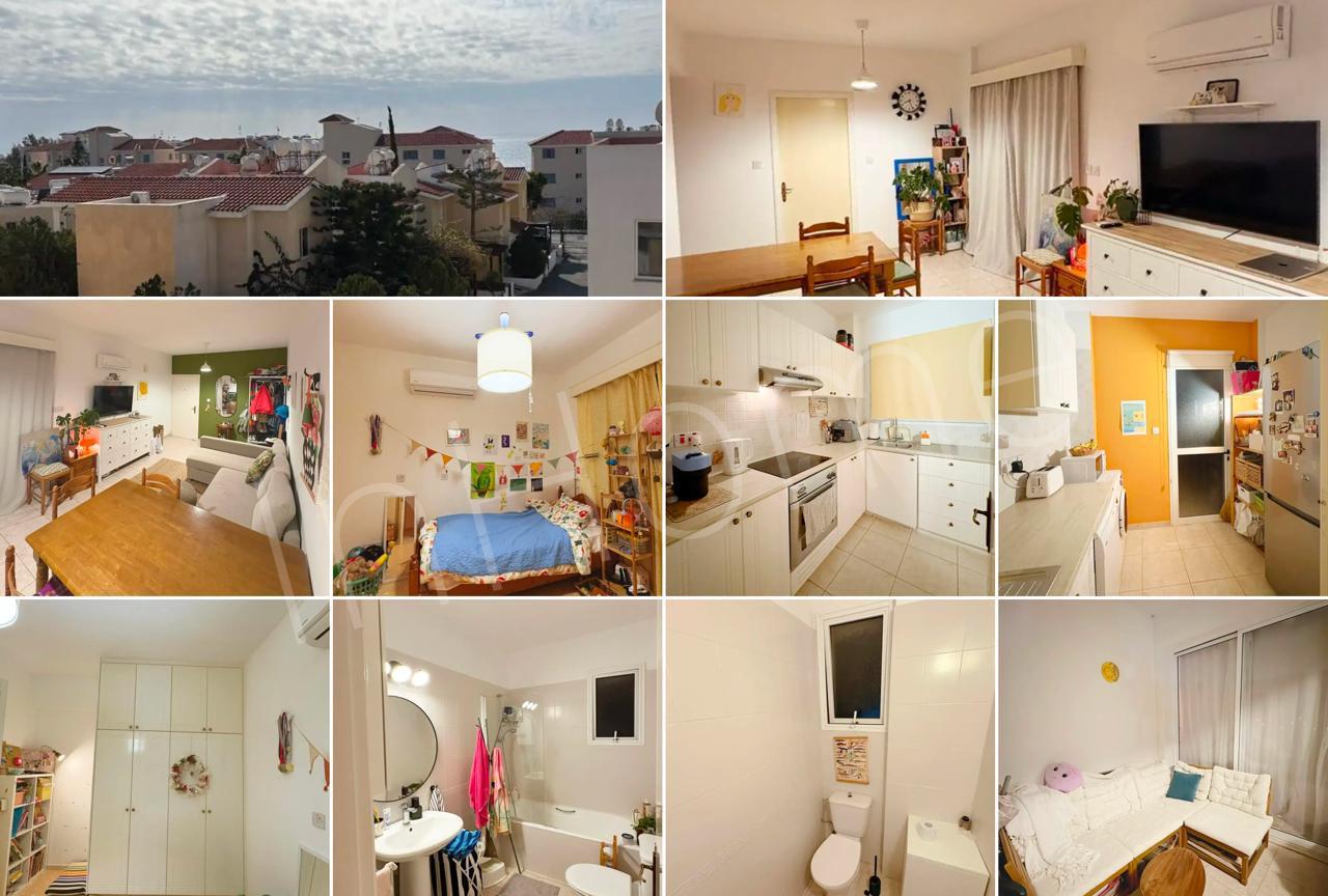 2-спальная квартира в kato paphos, paphos