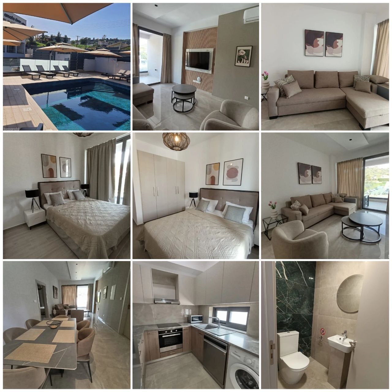 2-спальная квартира в agios tychonas, limassol