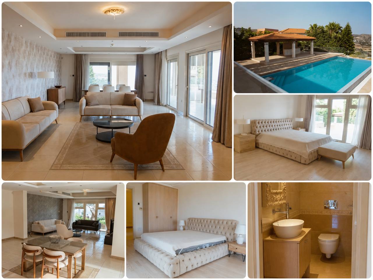6-спальная вилла в germasogeia, limassol