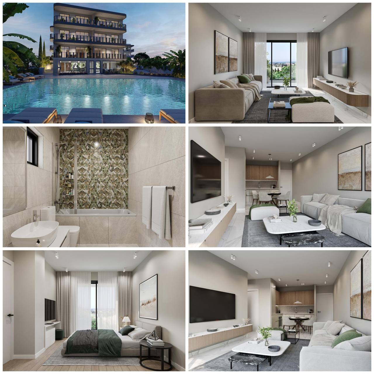 1-спальные апартаменты в Ороклини, Ларнака