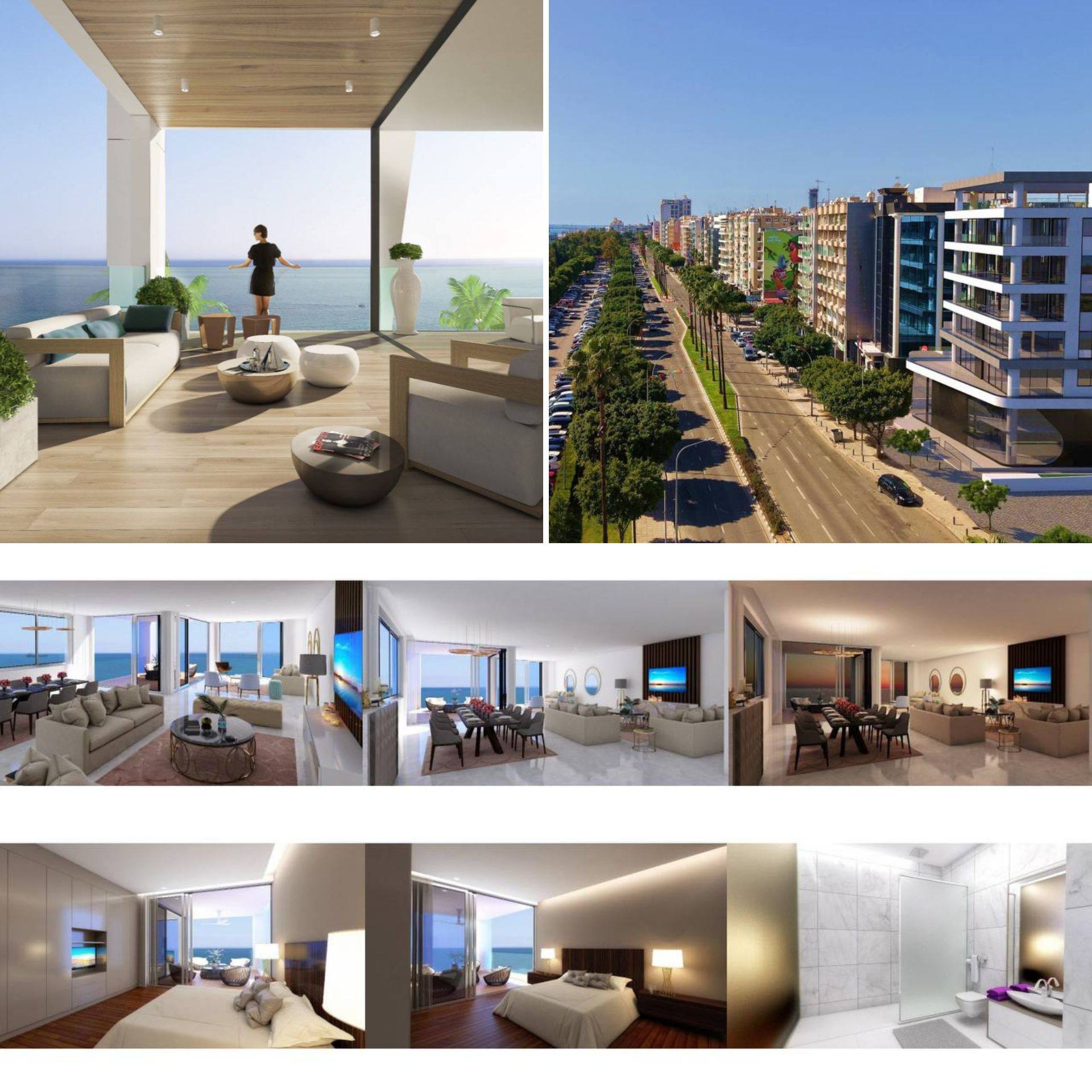 3‑спальные апартаменты в городском центре Лимасола