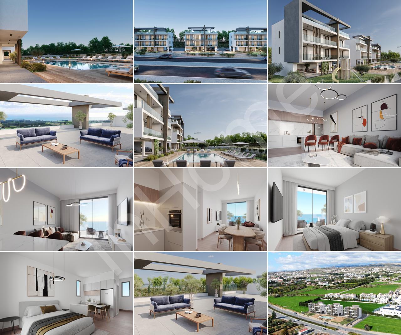 2-спальные апартаменты в Geroskipou-Koloni, Пафос