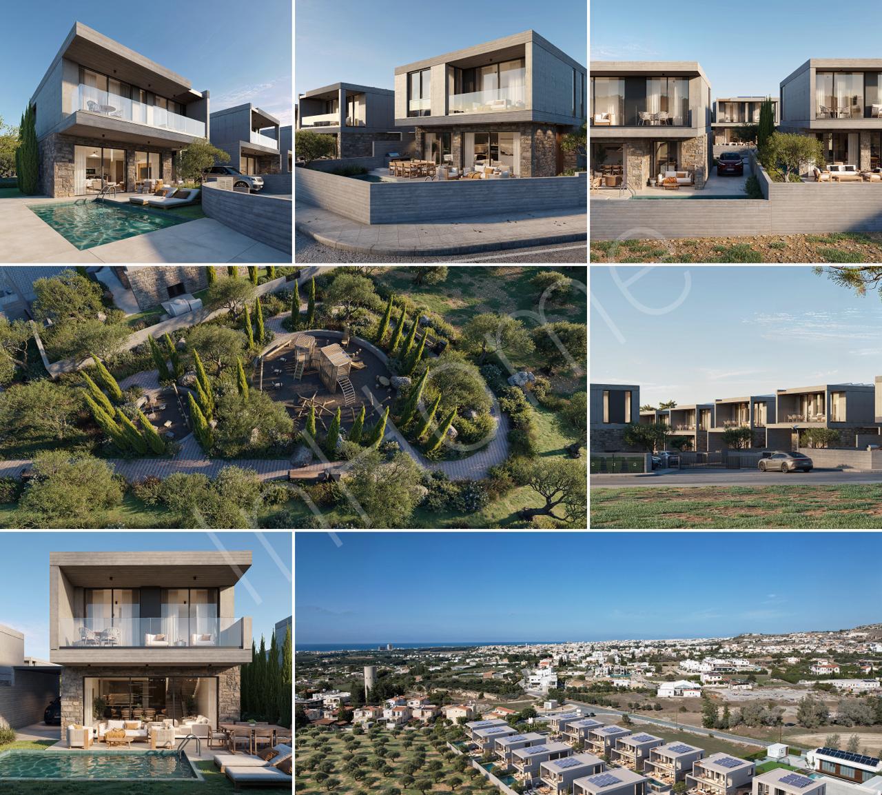 3-спальный участок в geroskipou, paphos