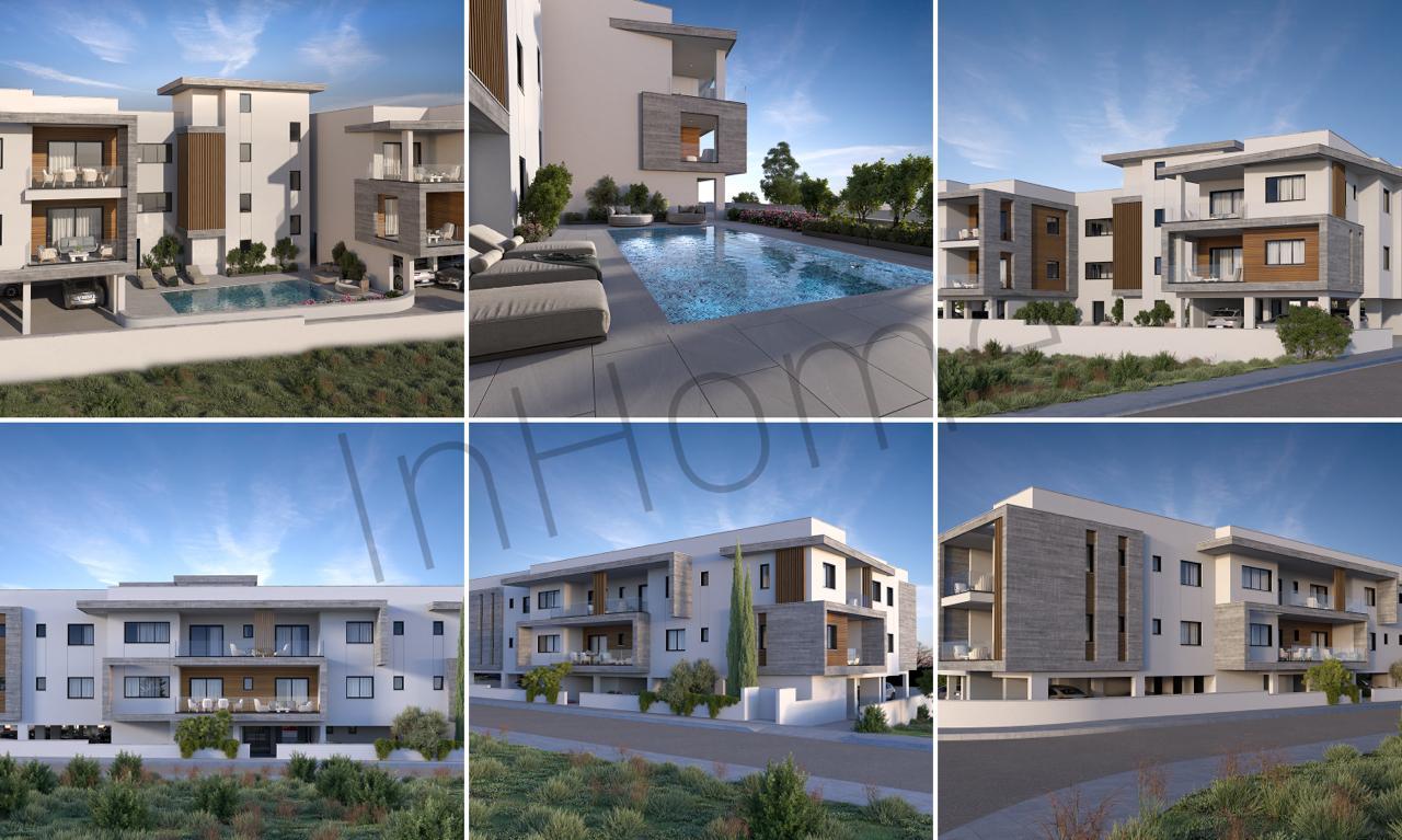 3‑спальные апартаменты в Chloraka, Paphos